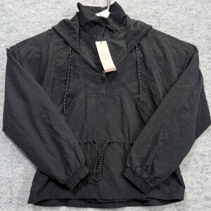 CALIA by Carrie Underwood Hooded Windbreaker Pure Black NWT